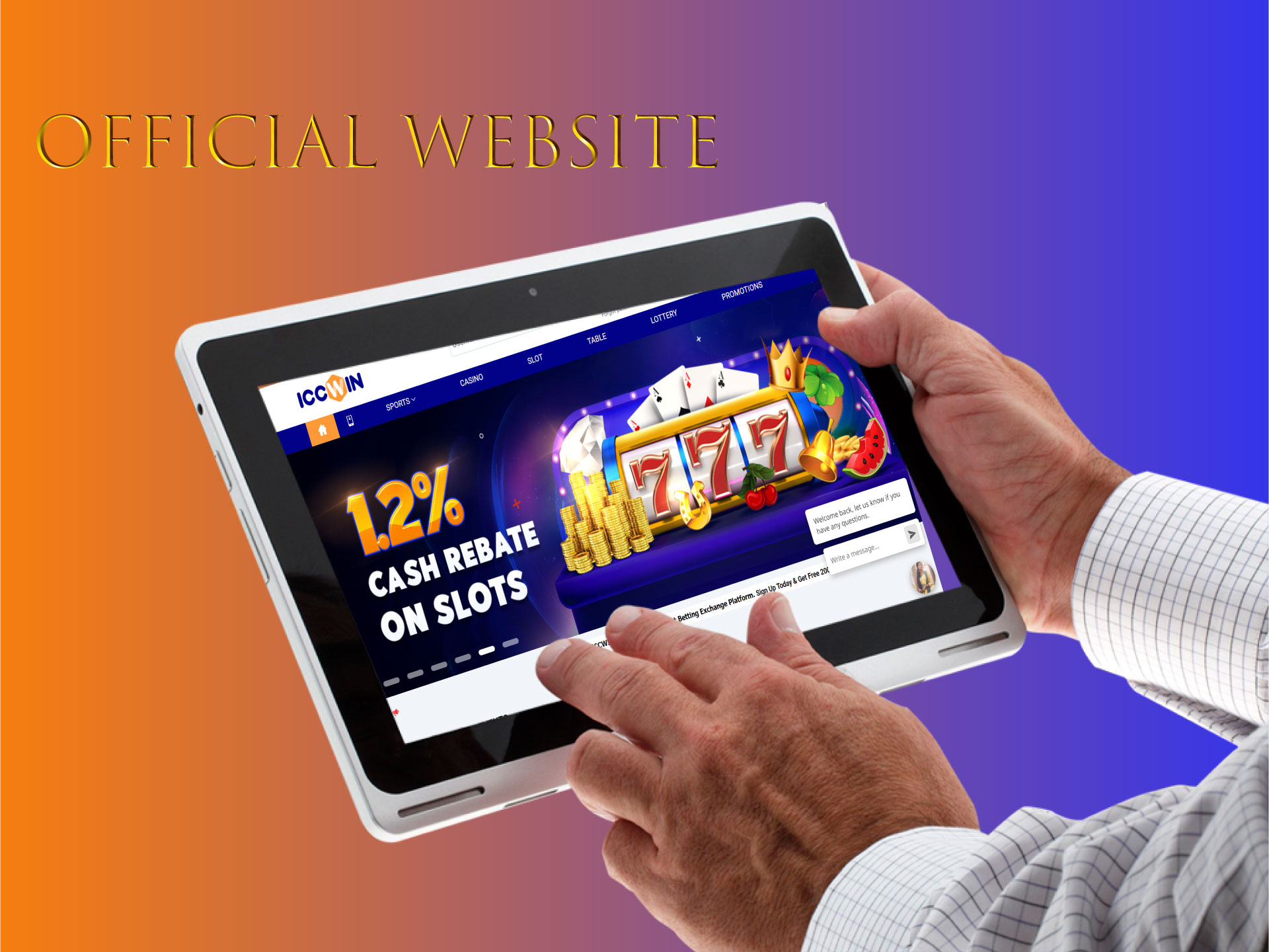 Access the official ICCWIN website and start betting.