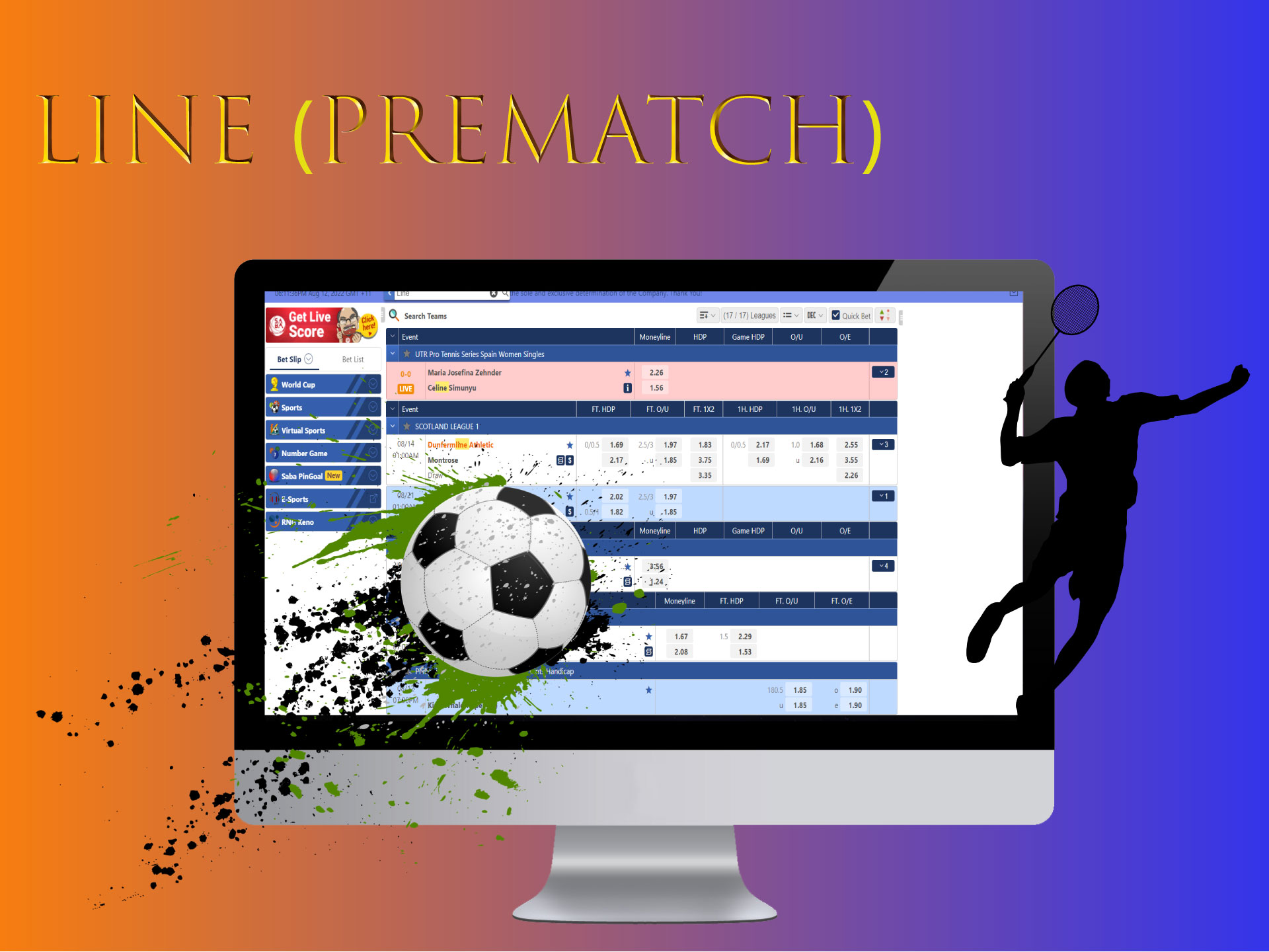 Prematch betting is the most popular at ICCWIN.