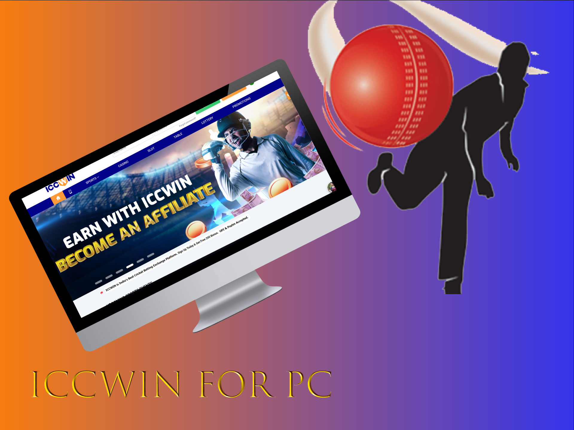 There is also a desktop version of the ICCWIN app for laptops and PC.