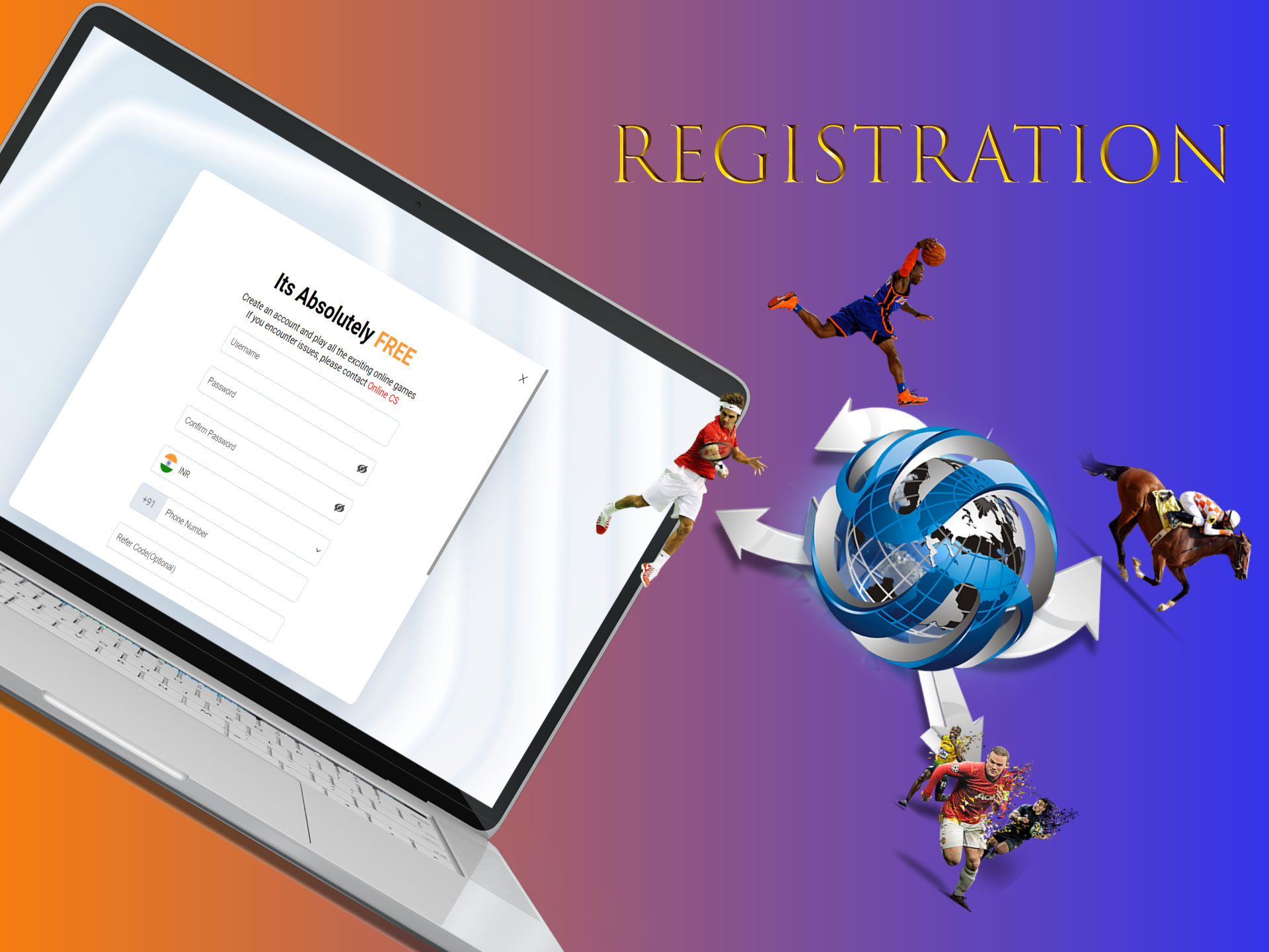 Sign up for ICCWIN and start betting immediately.