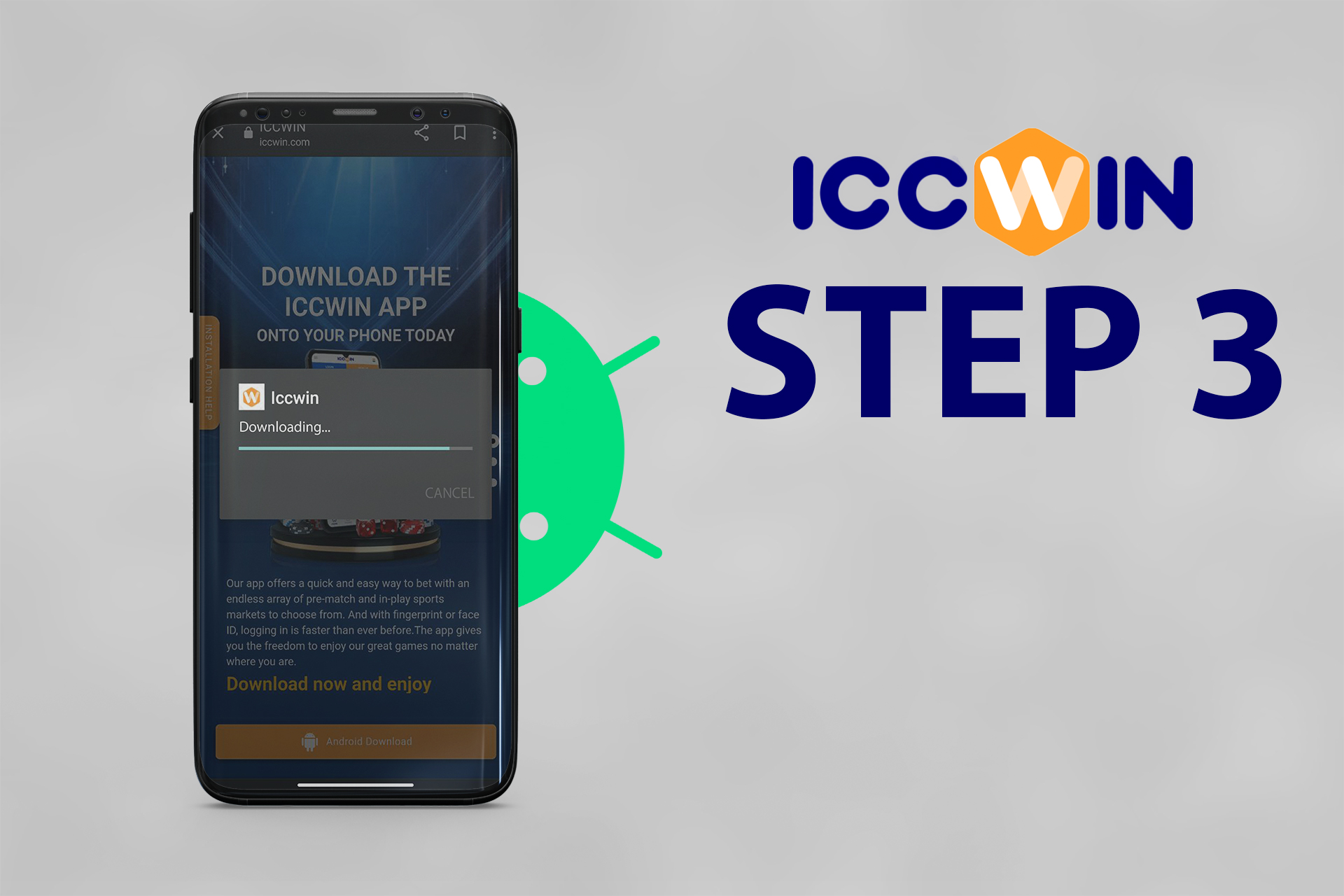 Wait untill the app is downloaded.