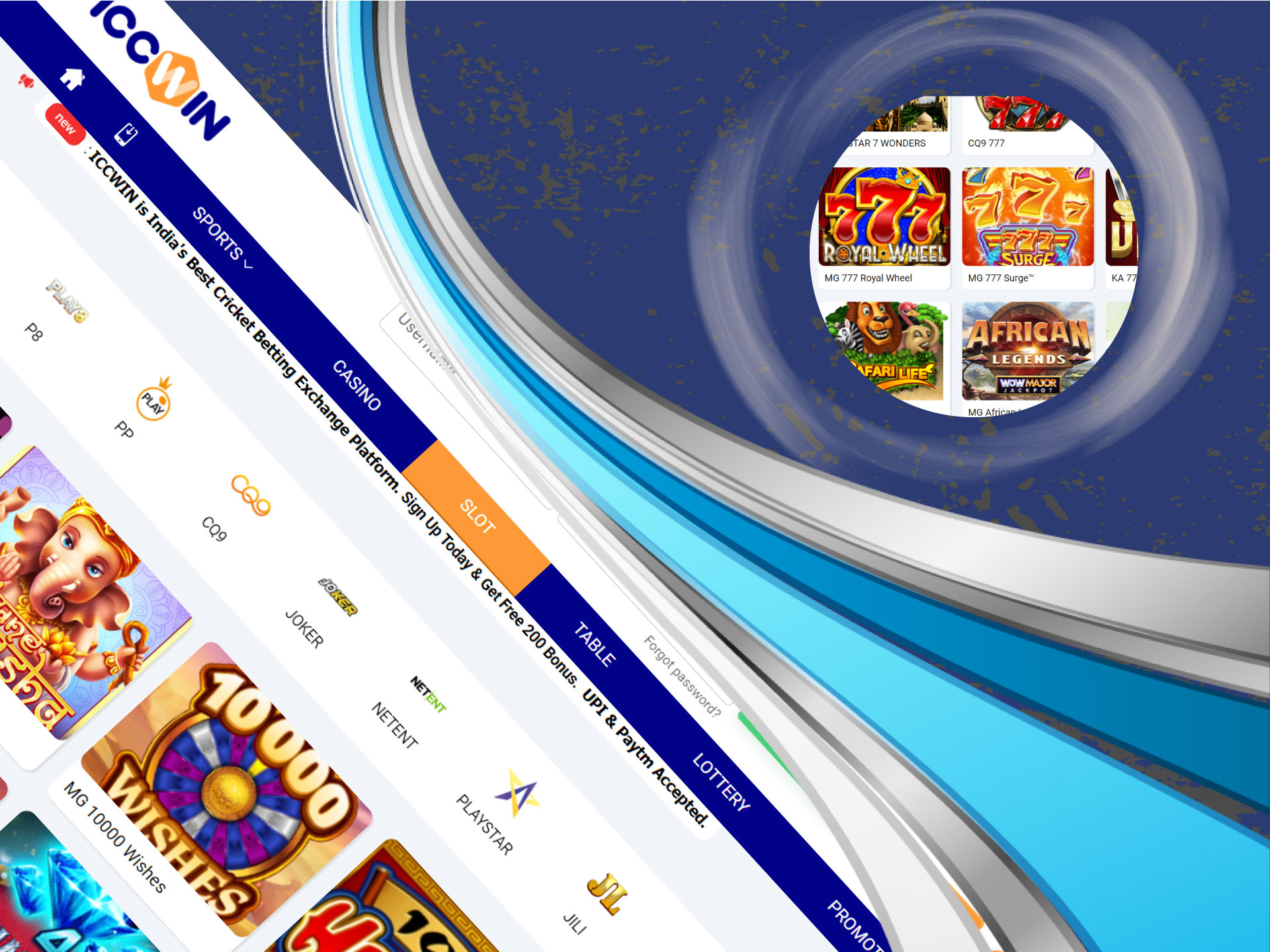Choose you favorite slot and start playing on money.