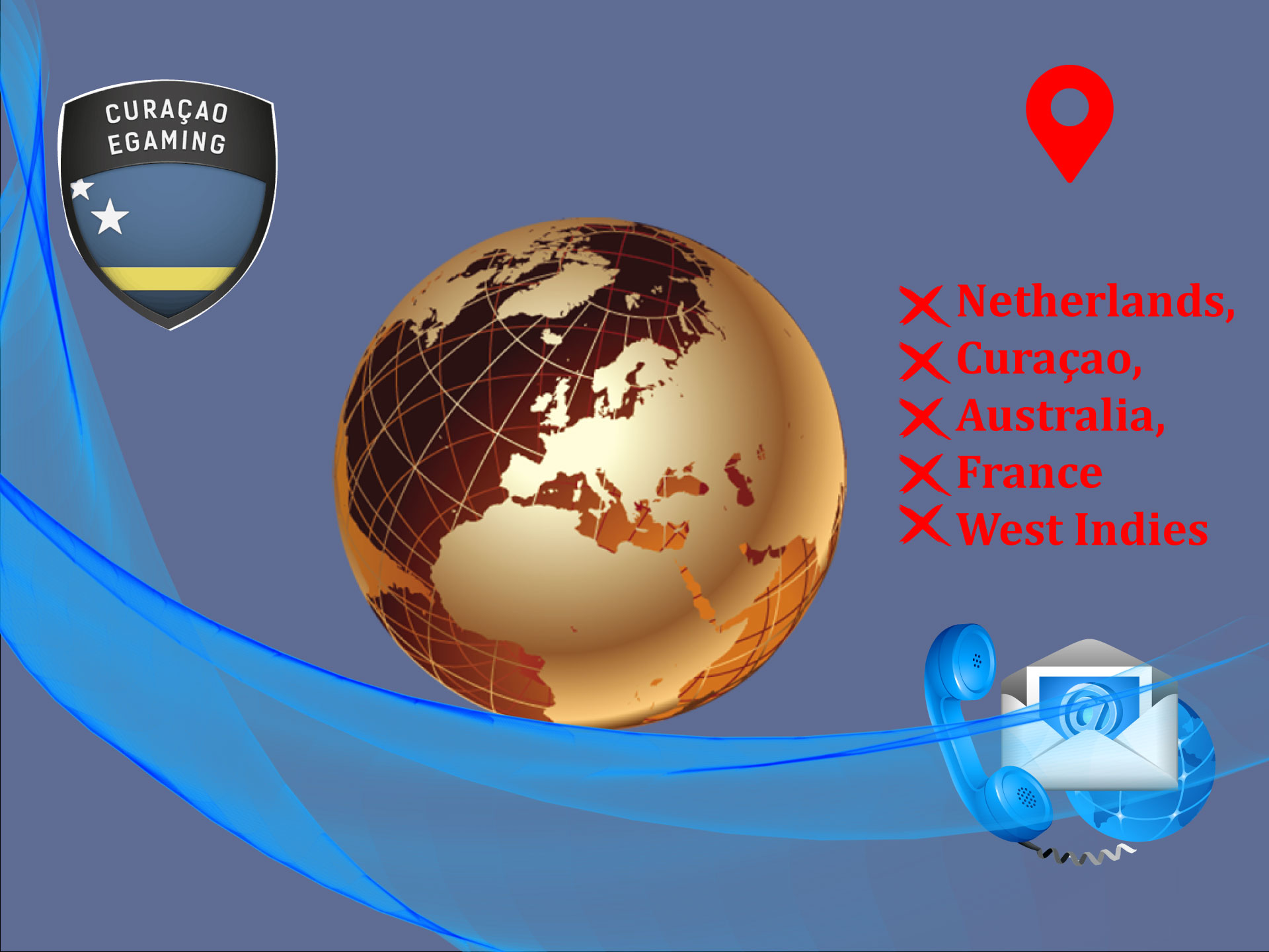 ICCWIN can't operate in several countries.