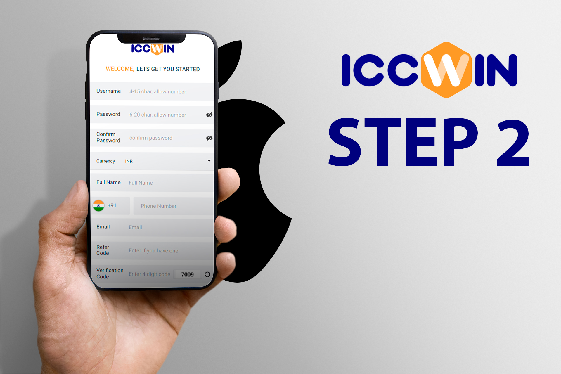 Create an account at the ICCWIN.