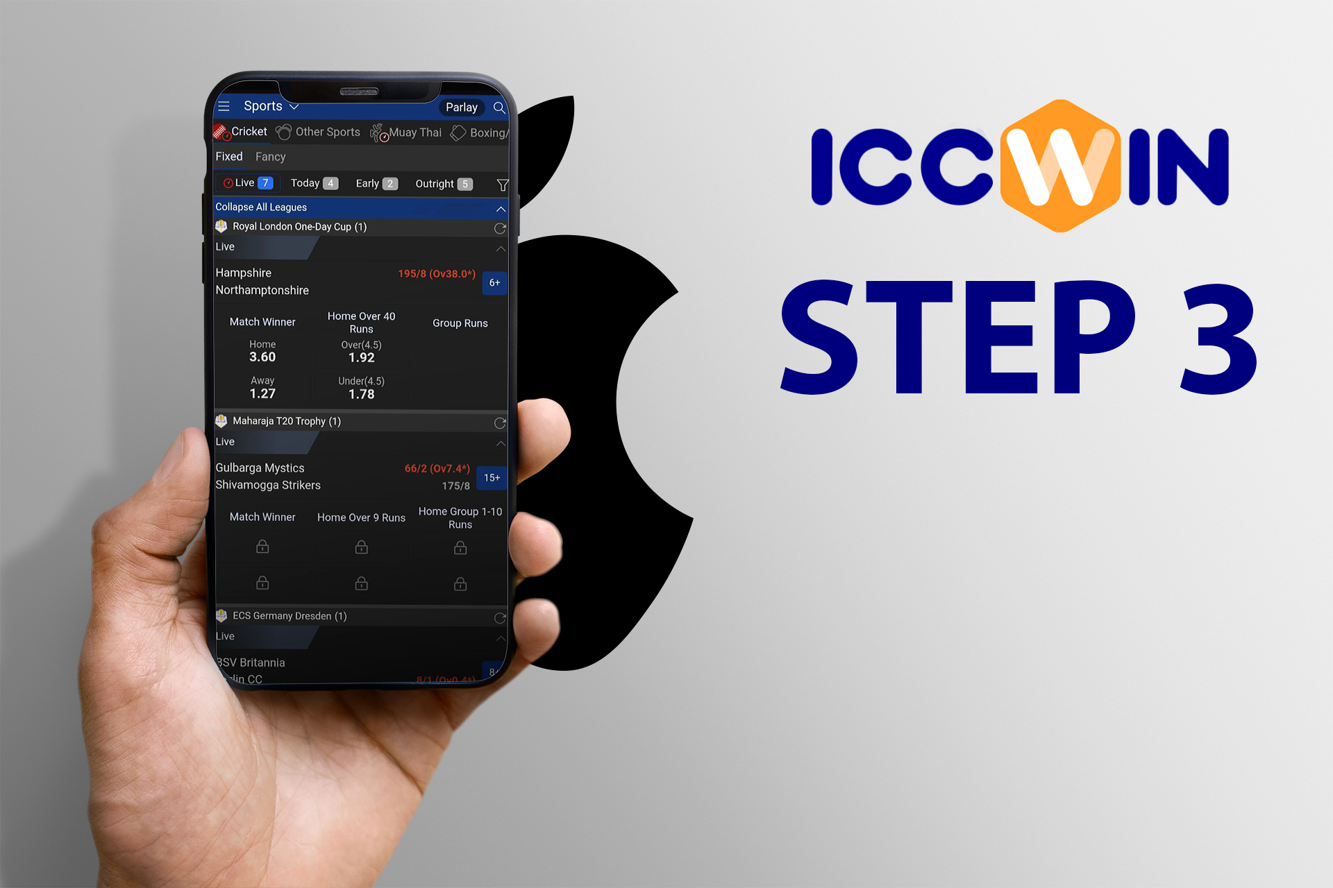 Start betting or playing casino games.