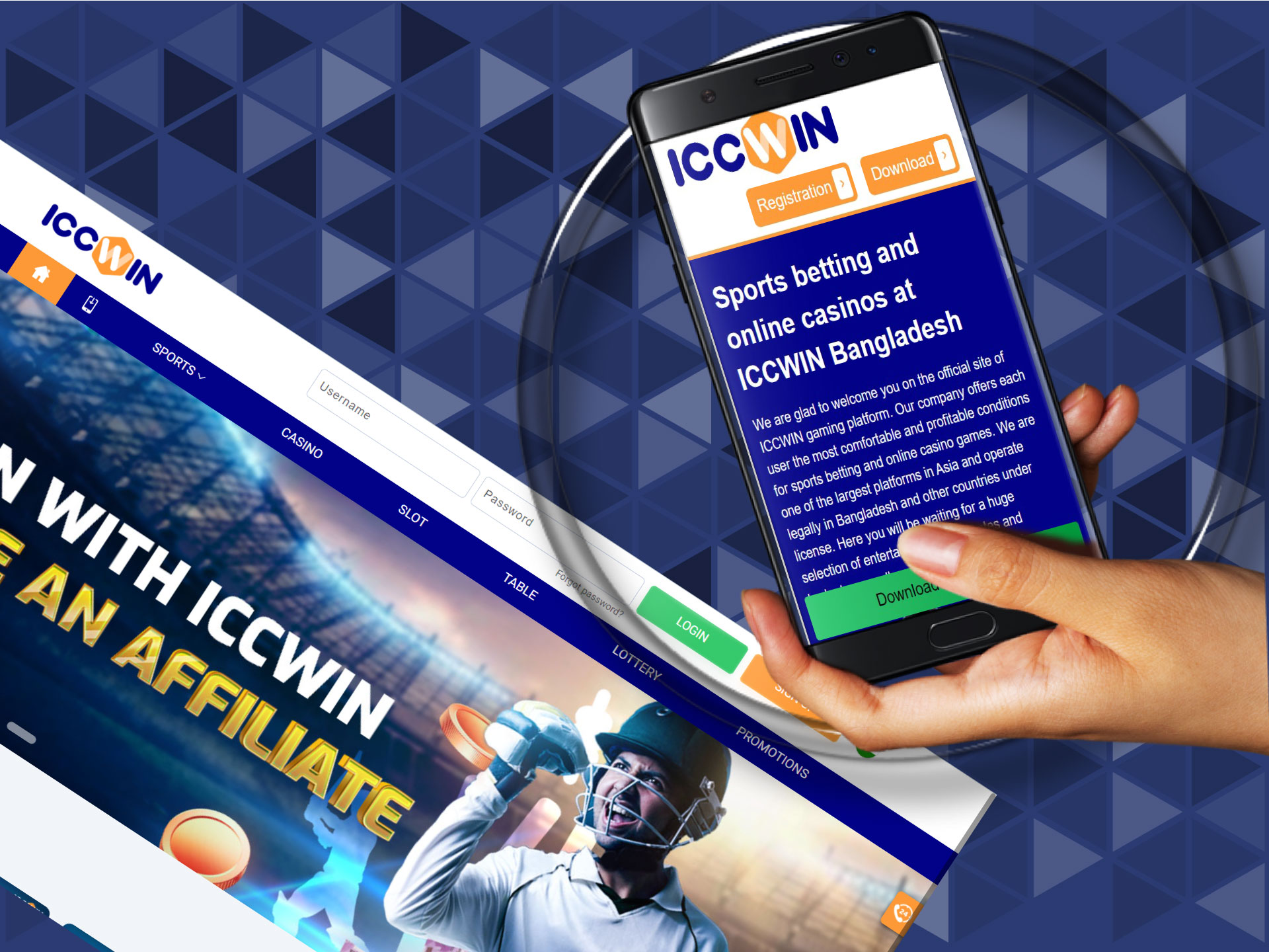 The ICCWIN mobile app has a good-looking and user-frienfly interface.