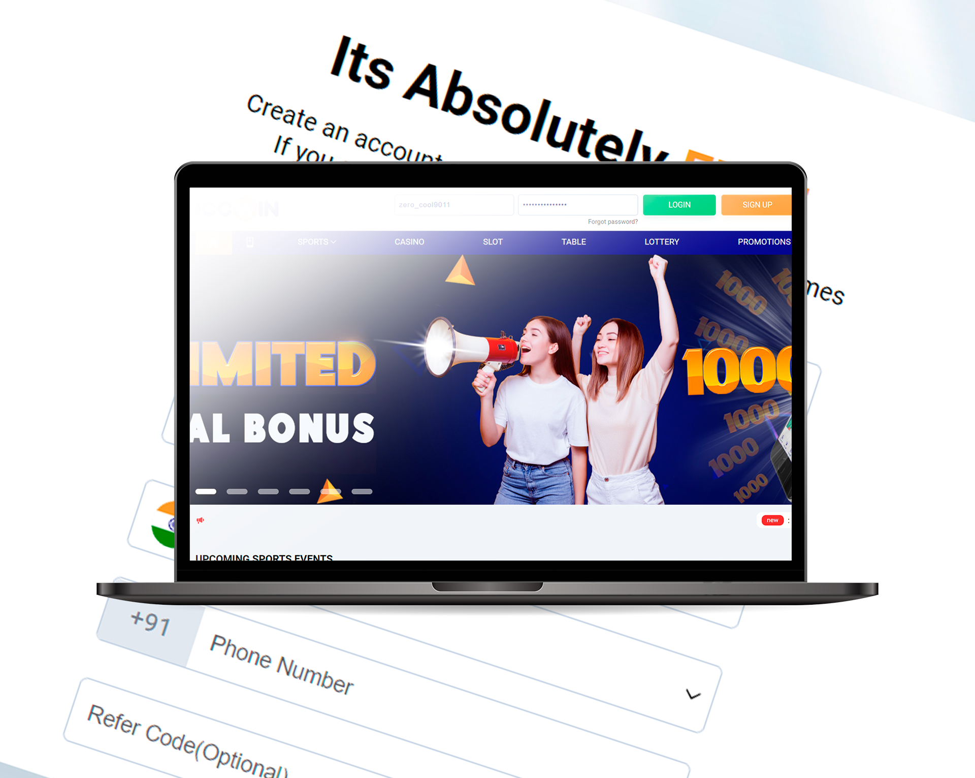 Open the ICCWIN main page.