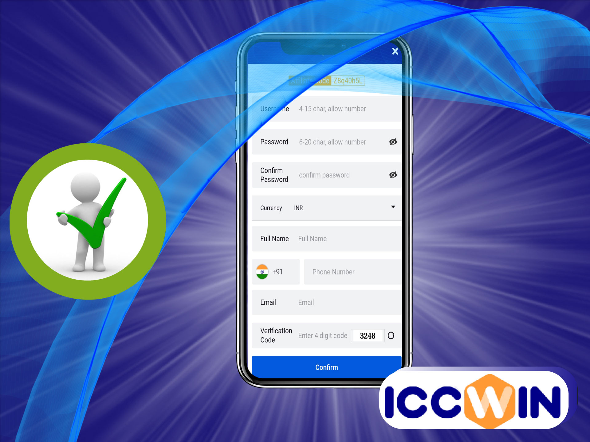 Every ICCWIN bettor should verify his account.