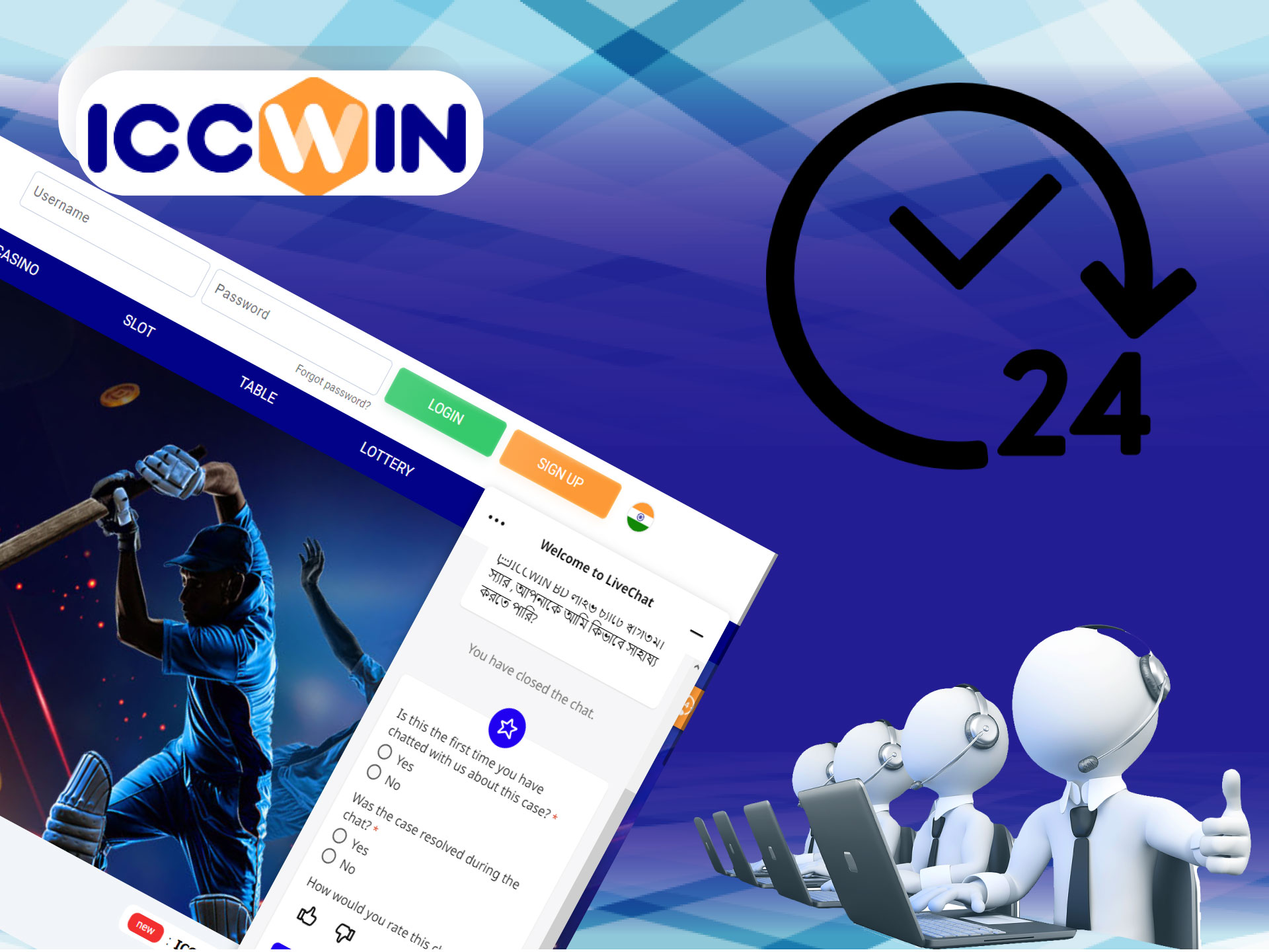 On-sye chat works around the clock to help you.