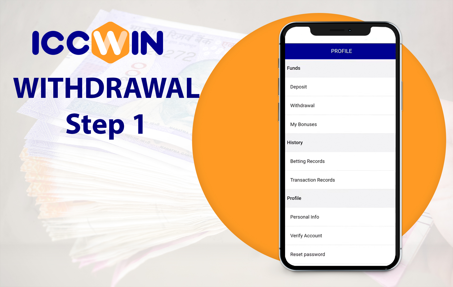 Go to the ICCWIN account and open a cashier.